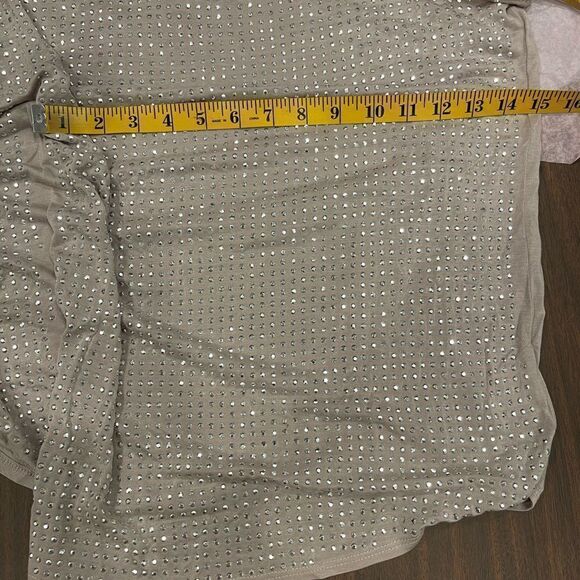 INC INTERNATIONAL CONCEPTS One Shoulder Strap Rhinestone Embellished Top.Size M - Picture 12 of 13